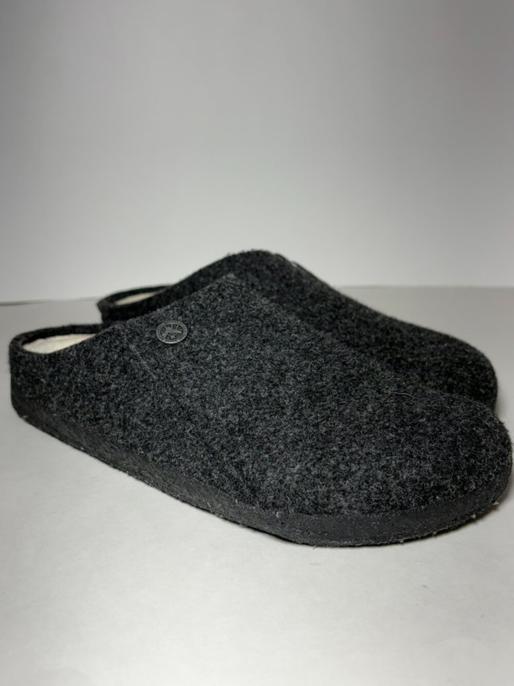 Birkenstock Zermatt Shearling Slipper – Anthracite – Size 38 (US Women’s 7–7.5)